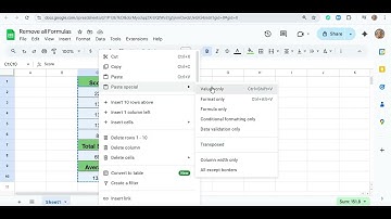 Remove All Formulas in Google Sheets & Keep Only Values | Quick Tip!