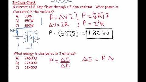 49I5 - Power Dissipation in Circuit 1 - numerical