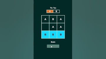 Tic Tac Toe game create #game #creator #tictactoe #htmlcssproject #webdesign #2024