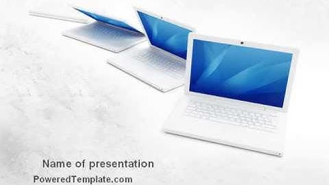 Laptops PowerPoint Template by PoweredTemplate.com
