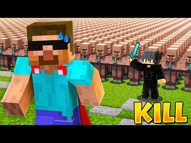 I Joined VILLAGER ARMY to KILL PROBOIZ95 in Minecraft...