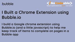 Google Chrome Extension built with Bubble.io screenshot 4
