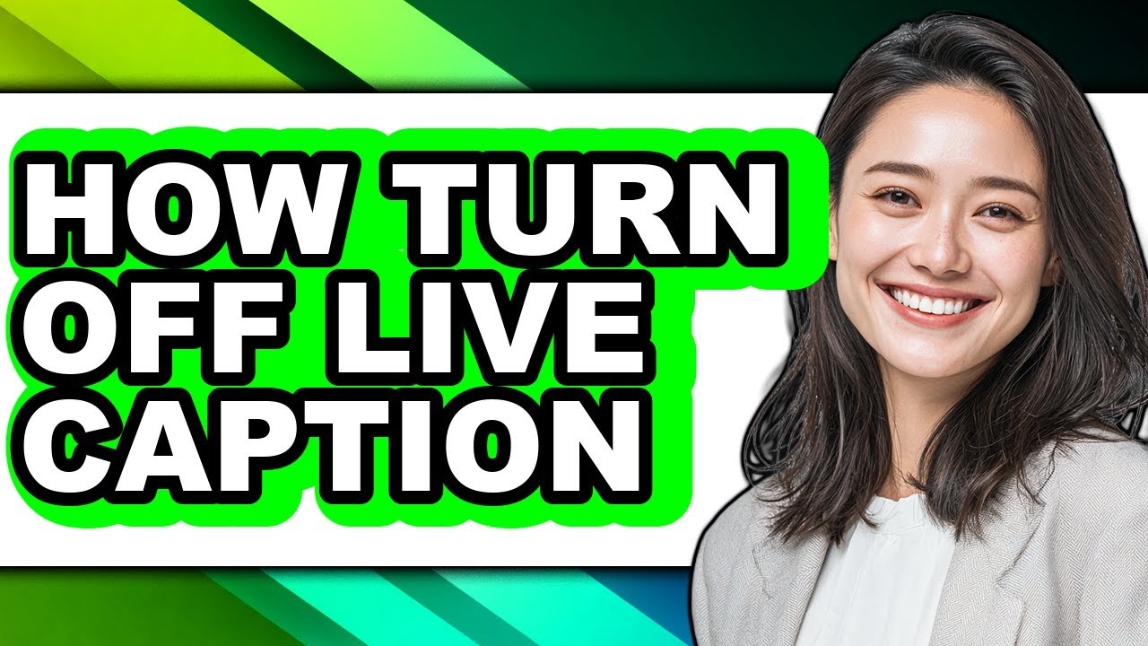 How Turn Off Live Caption - Step by Step