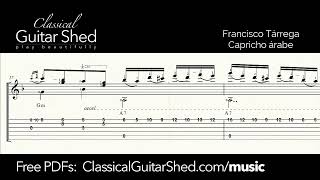 Thumbnail for Francisco Tarrega: Capricho Arabe - Free Classical Guitar Sheet Music