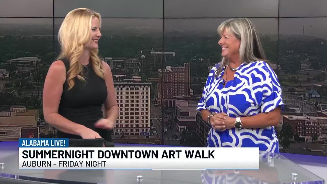 The City of Auburn hosts Summer Night Downtown Art Walk