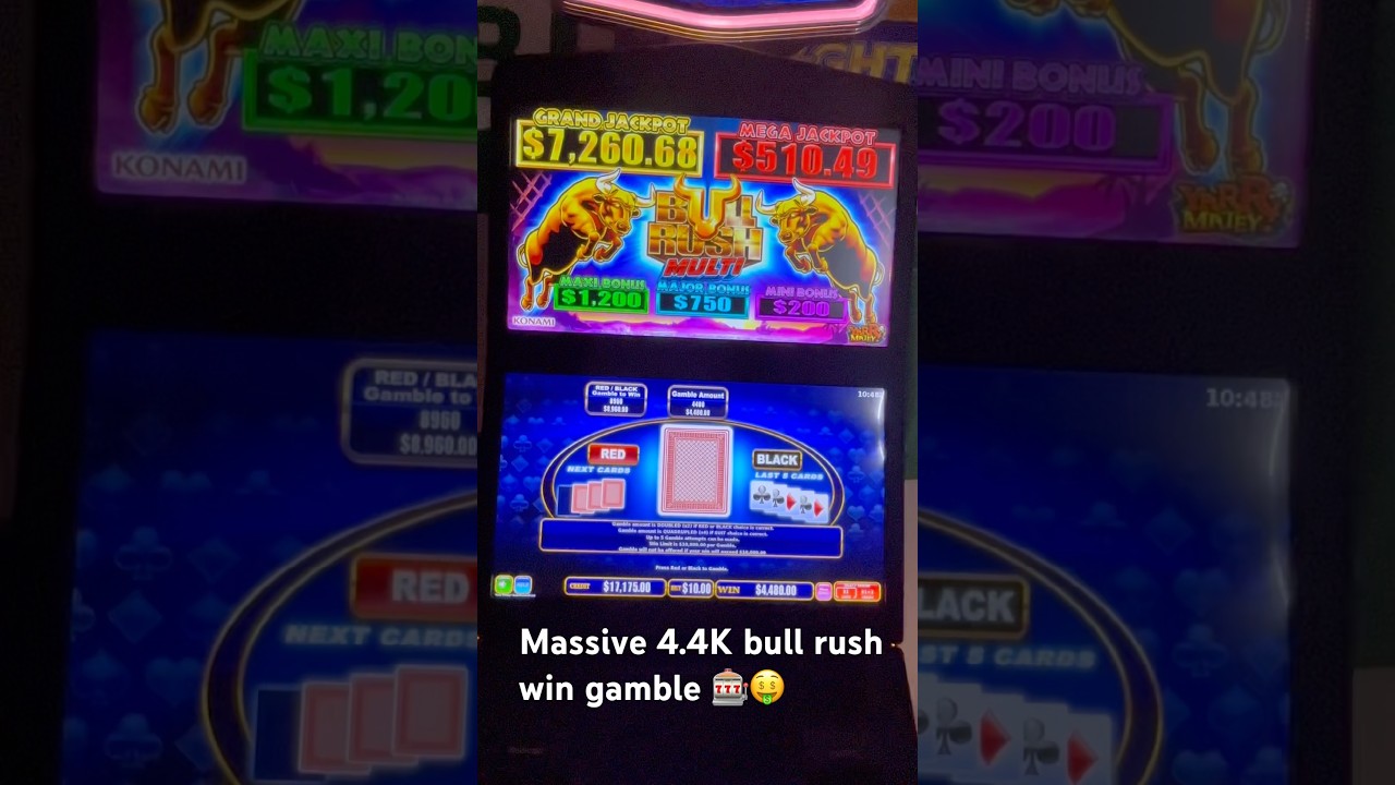 Massive win on bull rush 4.4K 🤑🤑 