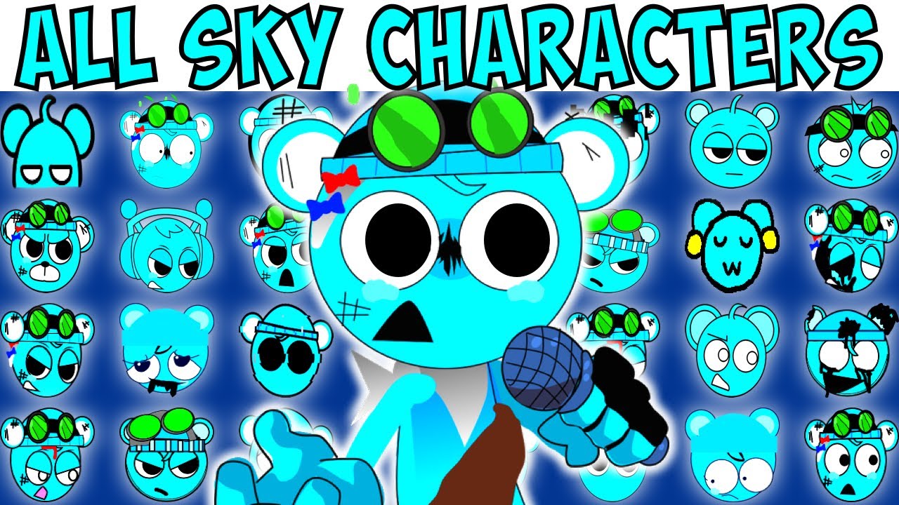ALL SKY CHARACTERS | FNF Character Test | Gameplay VS Playground