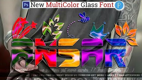 How To Make New Multiply Color Glass Font In Pixellab Ps Touch 2021 - Zarraq Creation