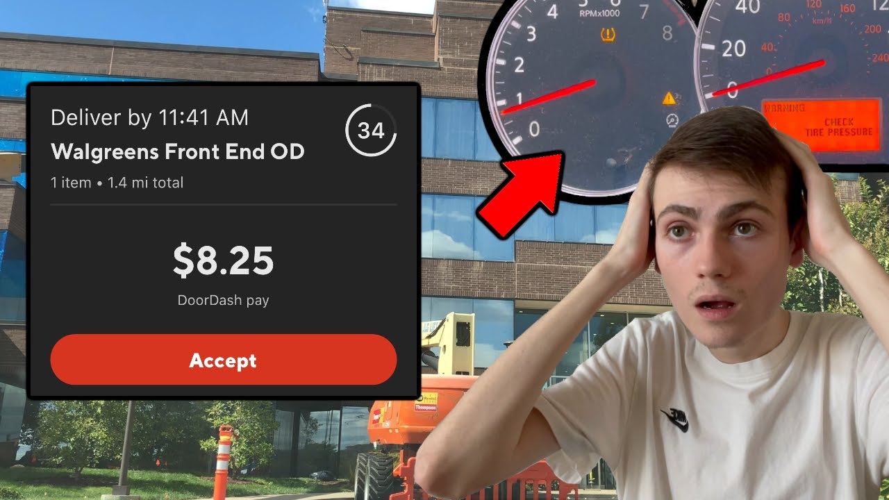 DoorDash, But My TIRE PRESSURE Light Comes ON?!