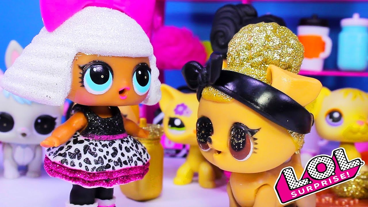 Куклы ЛОЛ Питомец Pup Bee ЗОЛОТОЙ ШАРИК / lol dolls с Лалалупси Вероника