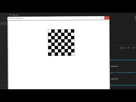 Python 😍 pattern program for printing Chess ♟️ board #programming 💕 #codeworld #coding #question