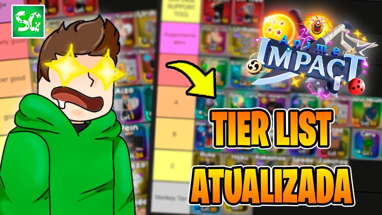 TIER LIST ATUALIZADAS DOS MELHORES PERSONAGENS NO ANIME IMPACT! - YouTube