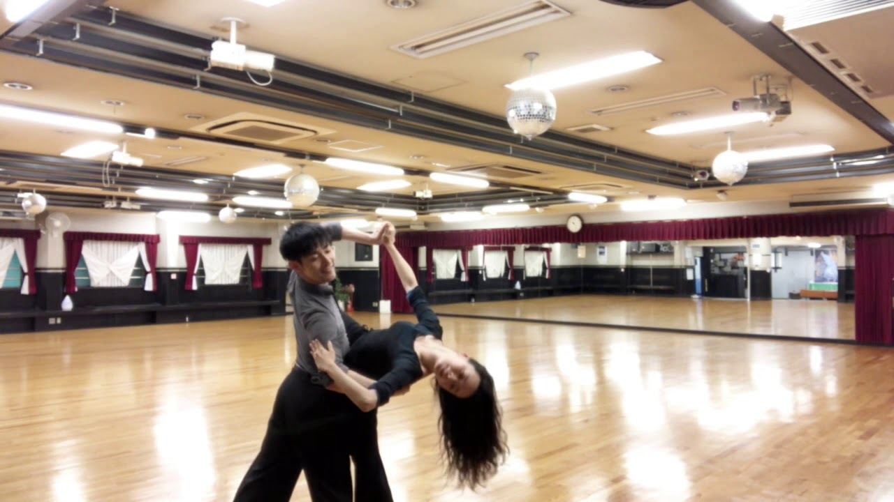 練習風景 Slow Foxtrot 19 11 5 社交ダンス 競技ダンスのステップ Youtube