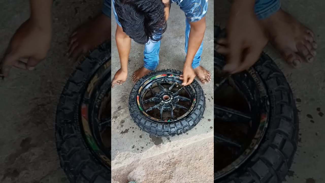 Aprilia SR150  Tyre fitting 120/70-14 ralco adventure tyre