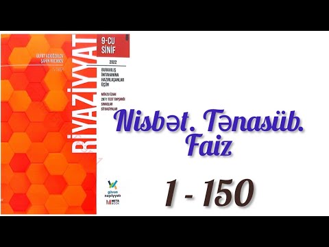 Nisbət.Tənasüb.Faiz.#riyaziyyat #9cusinif #güvən nəşriyyat #2022.#buraxilisimtahani  #test #izah