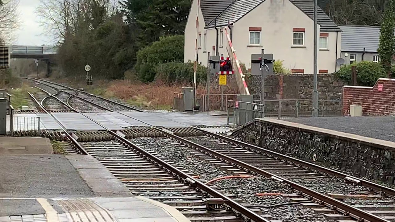*TAMPER TRAIN* Antrim Station Level Crossing (Antrim) Friday 12032021 YouTube