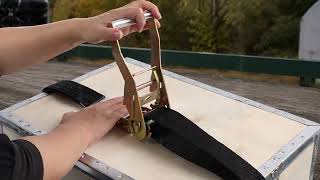 How to Use 4-Pack 2x29.5ft Ratchet Straps 10k lbs Double Flat Plate Hooks
