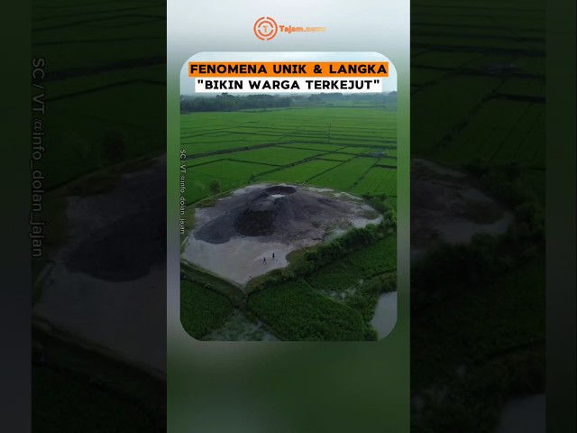 FENOMENA UNIK & LANGKA GUNDULAN TANAH TINGGI 15 M MUNCUL DI AREA PERSAWAHAN