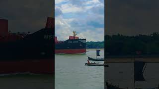 cargo vessel # Chittagong port area # kornofuli river...