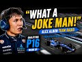 "WHAT A JOKE MAN!": Alex Albon Team Radio after qualifying in P16 for Miami GP