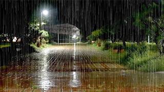 Night Heavy Rain Sounds 10 Hours For Sleeping, Sleep Deeply, End Stress, Relaxing Ambience screenshot 5