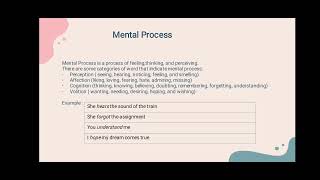 SFL Metafunctions (Ideational)