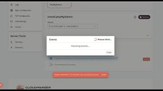 How to install PhpMyAdmin through Cloudpanzer