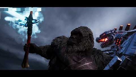 Godzilla vs gorilla animation