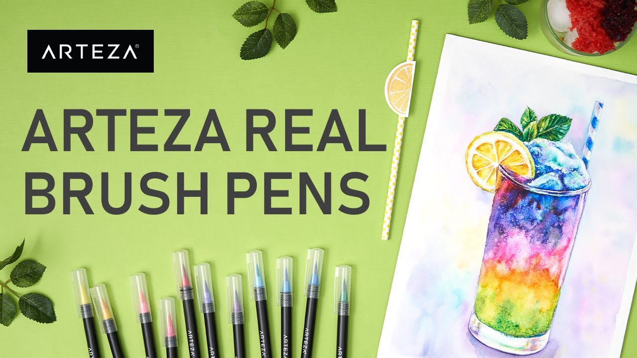 ARTEZA REAL BRUSH PENS / SECRET Tips & Tricks For Brush Pens 