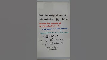 How to find a family of primitive functions by anti-differentiation (or integration)