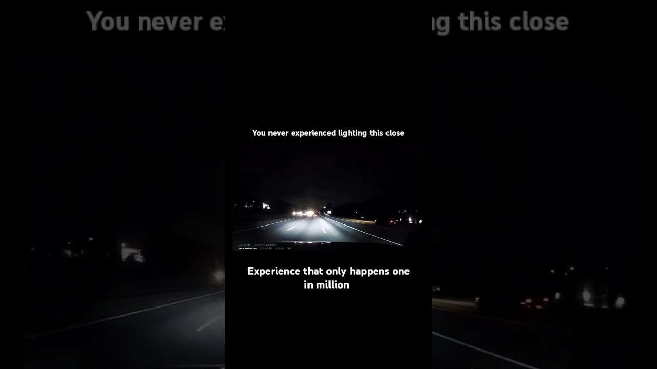 Lightning Strikes Inches Away—Caught on Dashcam! 
