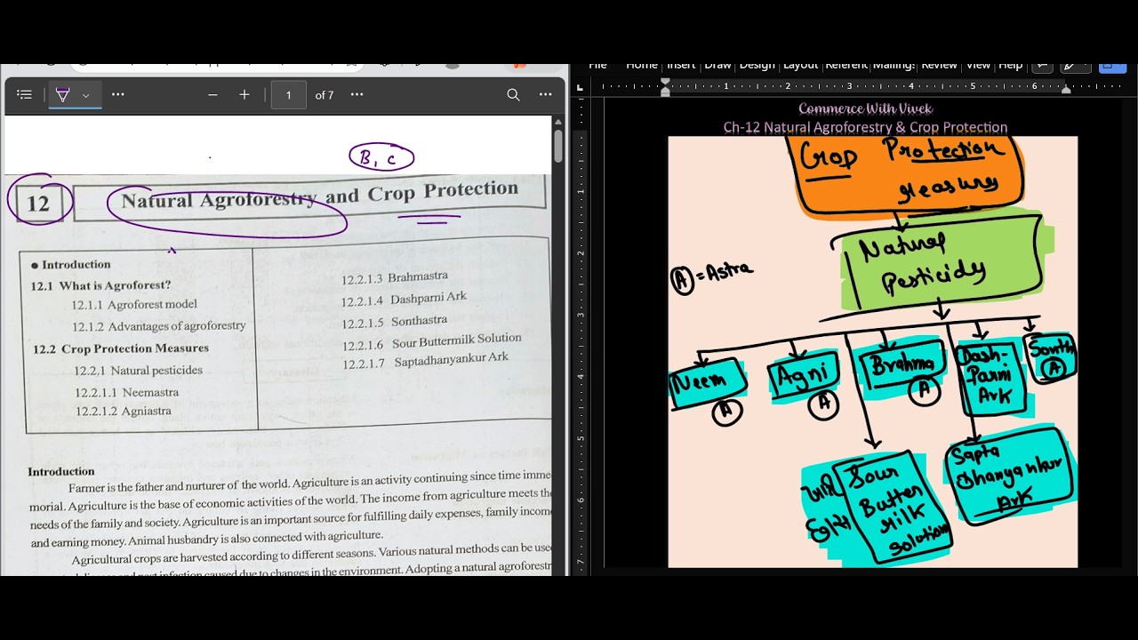Ch 12 in 30 Mins | Natural Agroforestary and Crop Protection | Economics | GSEB Class 12 |