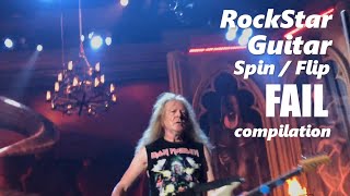 RockStar Guitar Spin / Flip FAIL compilation | RockStar FAIL