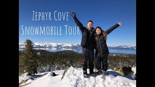 vlog014 Zephyr Cove Snowmobile Tour!!