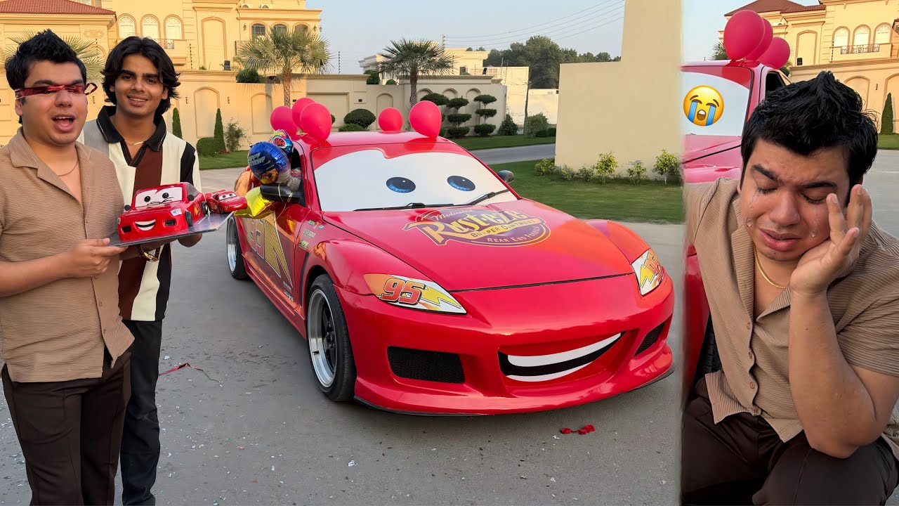 Waleed Ko Sport Car Dikha Di 😍 Waleed Emotional 😭 