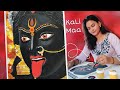 Maa Kali Drawing With Gouache Paints 😍 | Acrylic colour | Art By Nishika