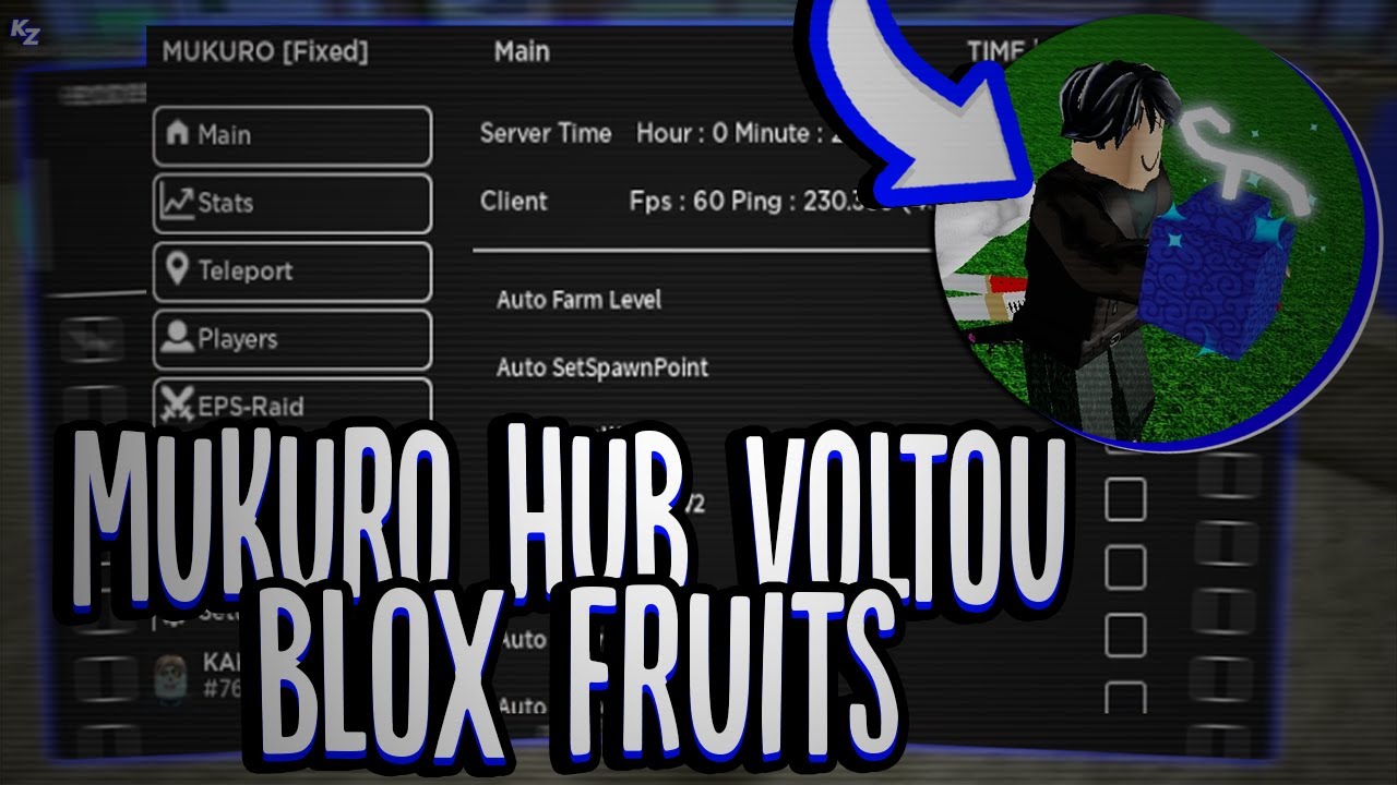 Blox Fruits Script  Mukuro Hub UPDATE 20 *OP* - 1F0 - Official