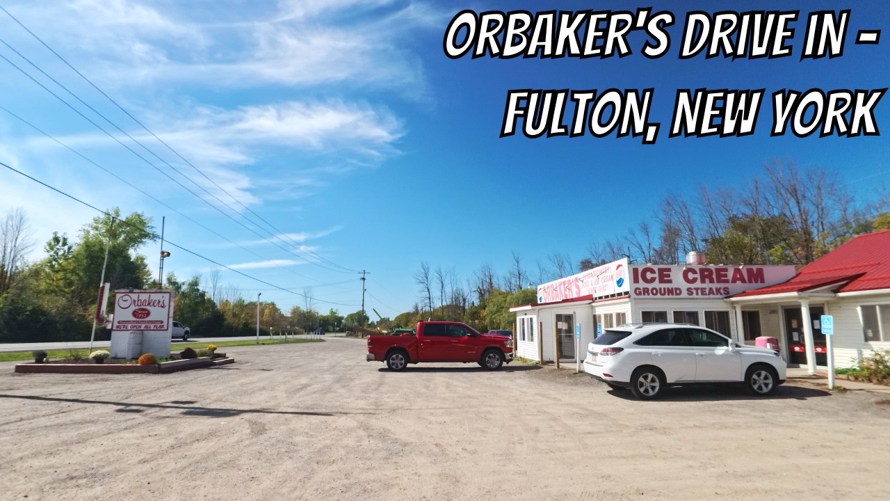 Drive New York: Orbaker's Drive In Restaurant to Fulton! No talking drive in New York State.