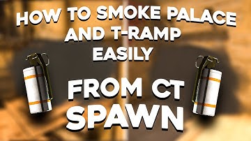 How to smoke Palace and T-Ramp from CT Spaw | Mirage