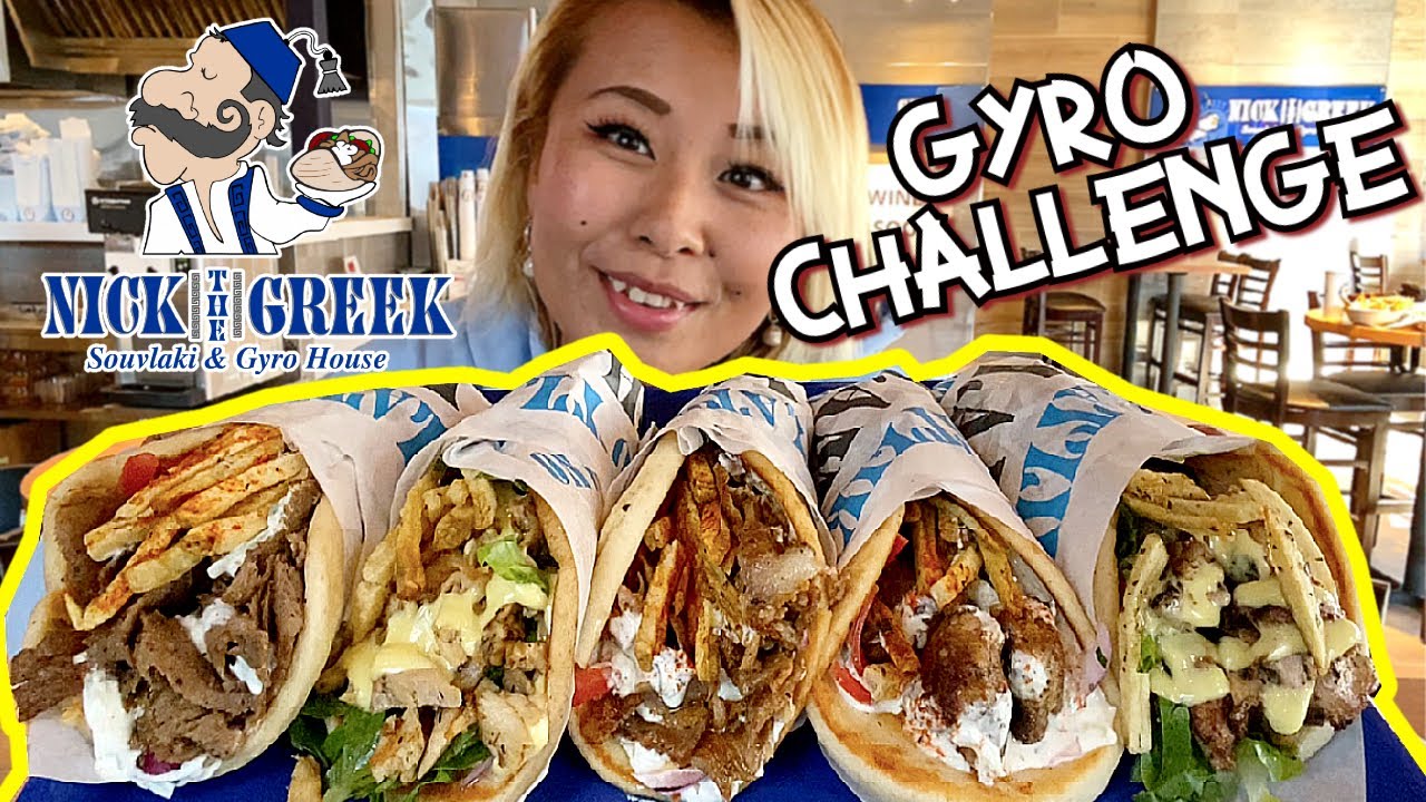 UNDEFEATED GYRO CHALLENGE at Nick the Greek in Los Angeles, CA RainaisCrazy INSANE 15MIN TIME