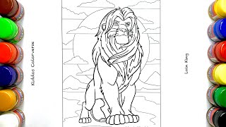 Lion King Mufasa Coloring | The Lion King: Mufasa #disney #lionking Lion King Mufasa Coloring | The Lion King: Mufasa #disney #lionking