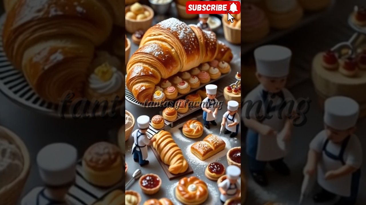 🔴Tiny Bakery Inside a Croissant – A Miniature Culinary Wonderland‼️Fantasy Farming