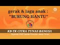 gerak & lagu | burung hantu | matahari terbenam | anak paud