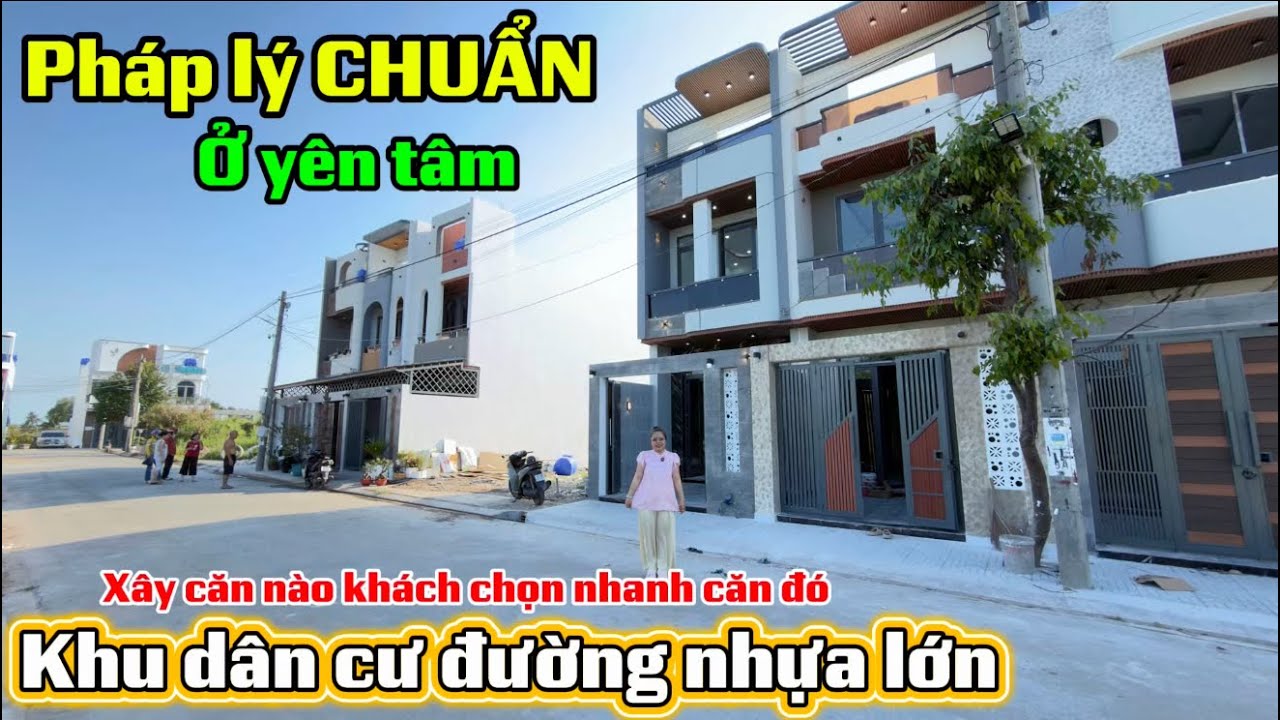 ❤️ PHÁP LÝ CHUẨN, dãy nhà được khách chọn nhanh. Khu dân cư đông đúc đường nhựa trước nhà thích lắm