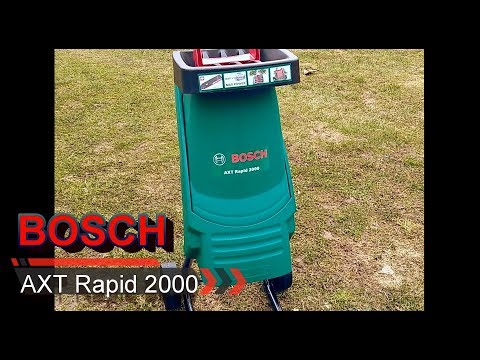 Vidéo: Broyeur De Végétaux Bosch : Comparaison AXT Rapid 2000, AXT 25 TC Et AXT Rapid 2200