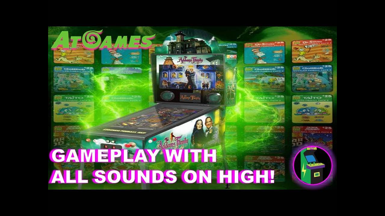 Atgames 4K Pinball: The Addams Family - Gameplay With ALL Sound Settings On High!