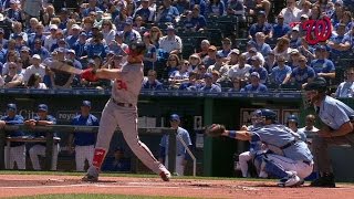 Famous WSH@KC: Harper opens the scoring with RBI single Profile
