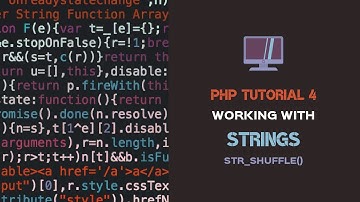 PHP STRINGS TUTORIAL #4 🐘 str_shuffle — Randomly shuffles a string