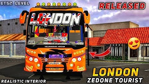 download LONDON ZEDONE V4 TOURIST BUS MOD for bus simulator indonesia | BUSSID V3.7.1 | #bussidmods
