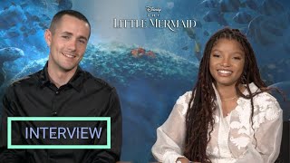 The Little Mermaid's🧜‍♀️ Interview Halle Bailey and Jonah Hauer-king #hallebailey #thelittlemermaid